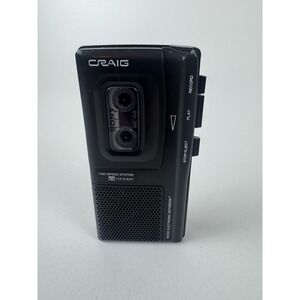 Vintage Craig FP501 Micro Electronic Notebook Cassette Recorder Two-Speed System